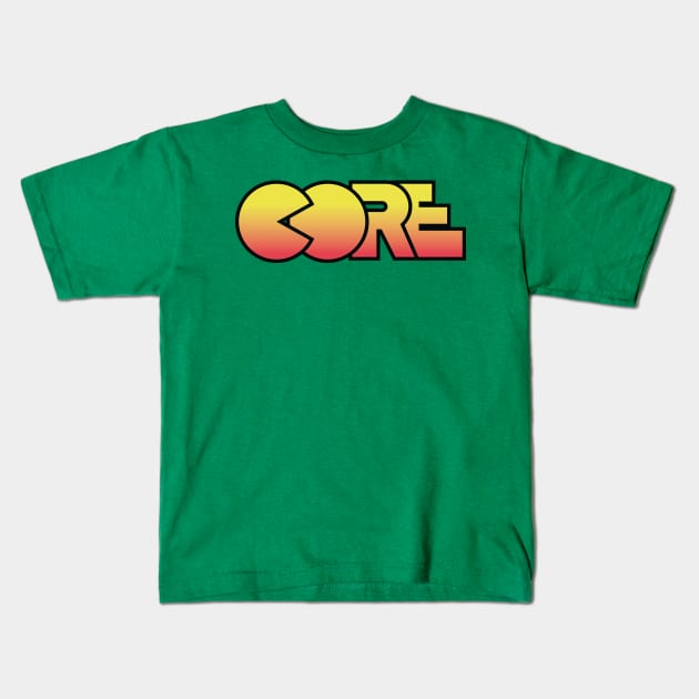 Tomb Raider – Core Design Logo Kids T-Shirt by GraphicGibbon